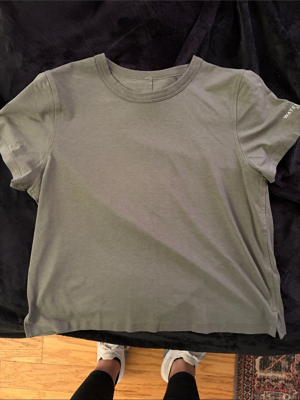Women’s lululemon Crew Neck Short-Sleeve Tee in Olive Green WaterSound Club